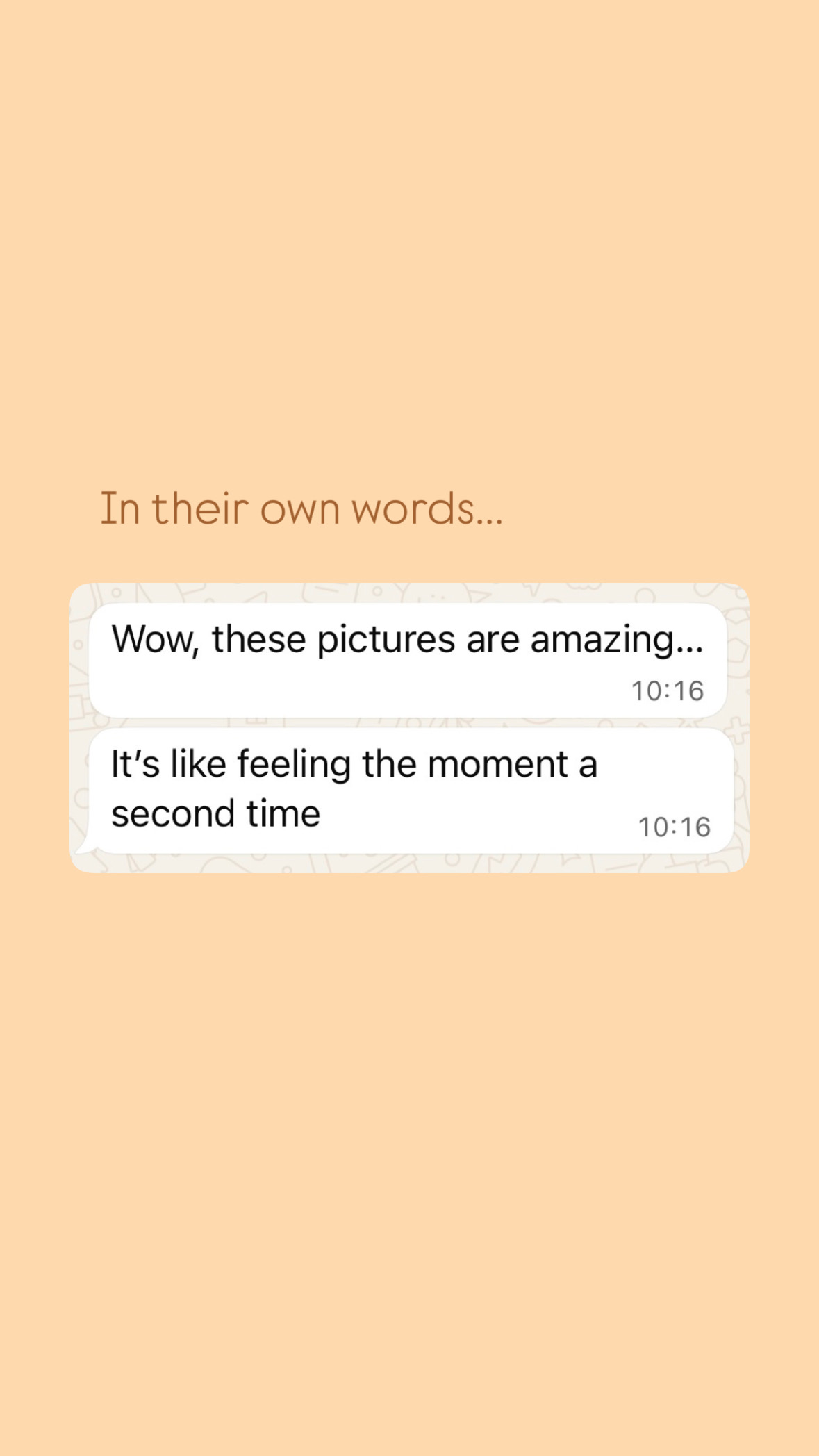 WhatsApp review from a happy client about a romantic marriage proposal setup in Crete by WedSpace.