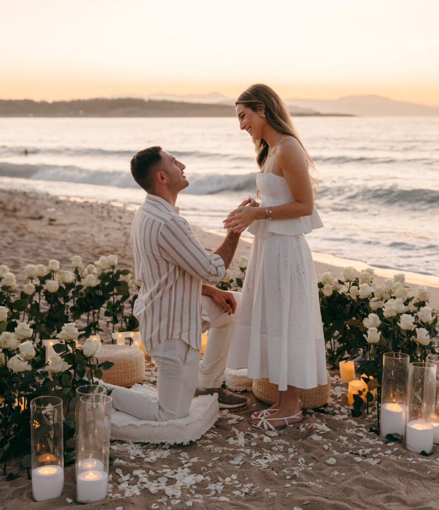 heartfelt proposal in Crete at sunset — a once-in-a-lifetime moment of love and intention